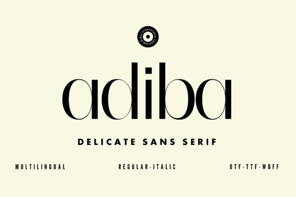 Adiba: The Modern Sans Serif Typeface for Polished Branding