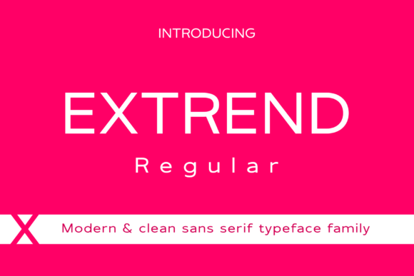 Extrend Regular: A Modern Sans Serif Font for Logos