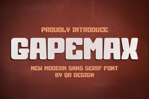 Gapemax: The Bold Sans Serif Font for Crafters