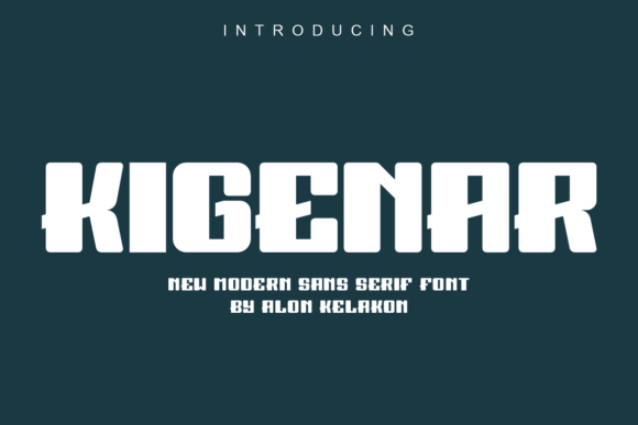 Kigenar Font: A Clean Typeface for Makers and Sellers