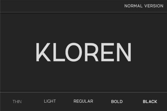 Kloren Font: The Modern Typeface for Polished Branding