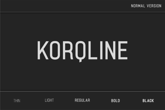 Korqline Font: The Minimalist Typeface for Makers
