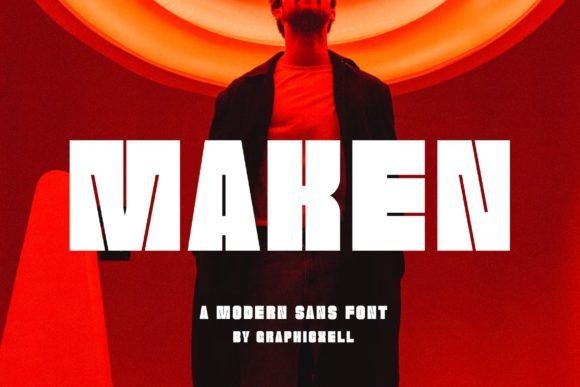 Maken: A Bold Sans Serif Font for Modern Editorial Design