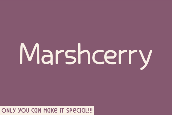 Marshcerry: The Natural Sans Serif Font for Clear Campaigns