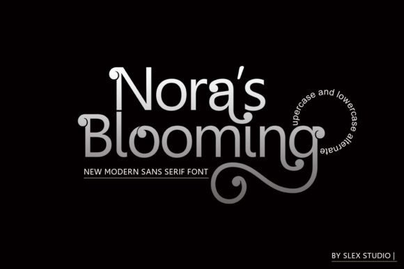 Nora s Blooming: A Modern Typeface for Small Business Branding