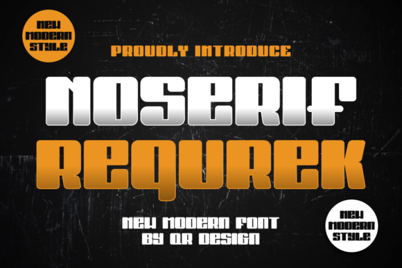 Noserif Requrek: A Bold Sans Serif for Campaign Impact