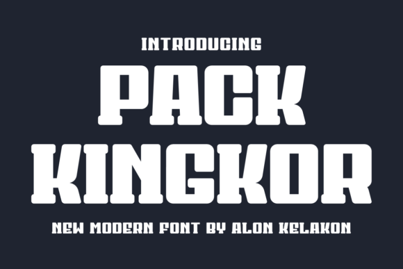 Pack Kingkor: A Bold Sans Serif for Modern Editorial Design
