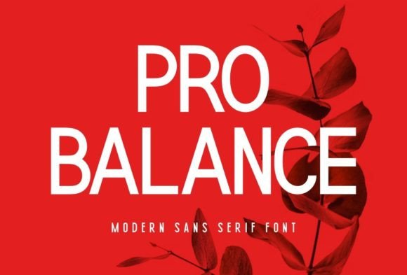Pro Balance: A Neat Sans Serif Font for Modern Branding