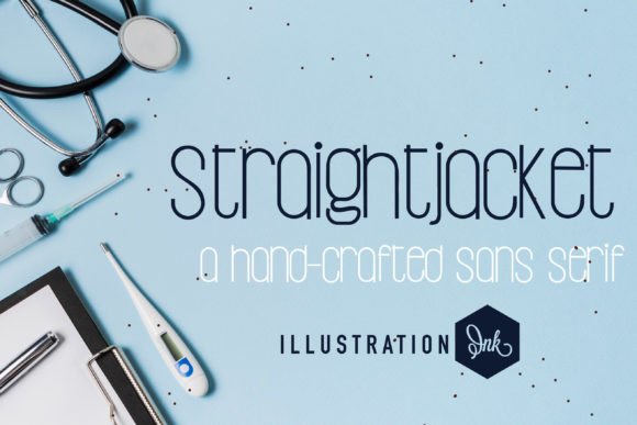 Straightjacket Font: Modern Sans Serif for Handmade Brands