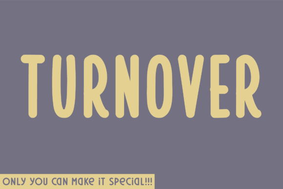 Turnover: The Natural Sans Serif Font for Clear Campaigns