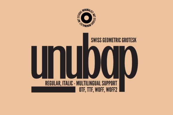 Unubap: The Elegant Sans Serif Font for Modern Brands