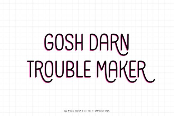 Using Gosh Darn Trouble Maker for Playful Brand Identity